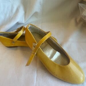NEW CHILDS GOLD COLOR PATENT LEATHER NORDSTROM BABY JANE SHOES SIZE 12 N